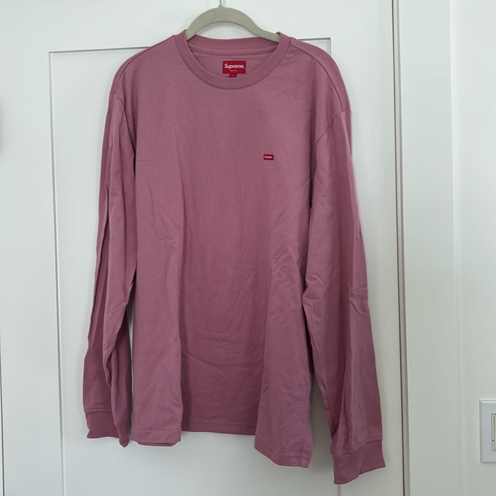 SUPREME Small Box Logo Long-sleeve tee shirt LIKE NEW, size medium
